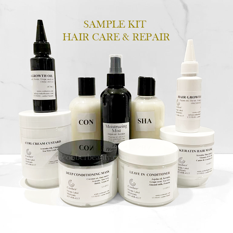 Haircare product samples