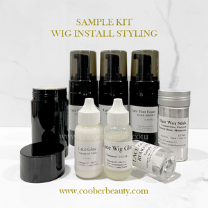 Wholesale Lace Tint 3 Color Shade Mousse Foam Set 4oz (MOQ 20 sets, 3 color 1 set, 60qty) for wig frontals, lace closure and wigs