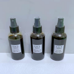 Wholesale Lace Tint (MOQ 15 sets) 3 Color Spray Set Non-Aerosol (safer won't explode) 5oz for wig frontals, lace closure and wigs (mix variations available)